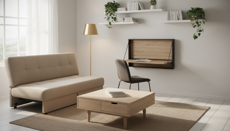 Camas multifuncionais que economizam espaço sem perder conforto