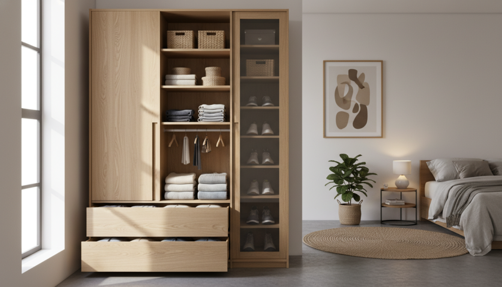 guarda-roupa compacto