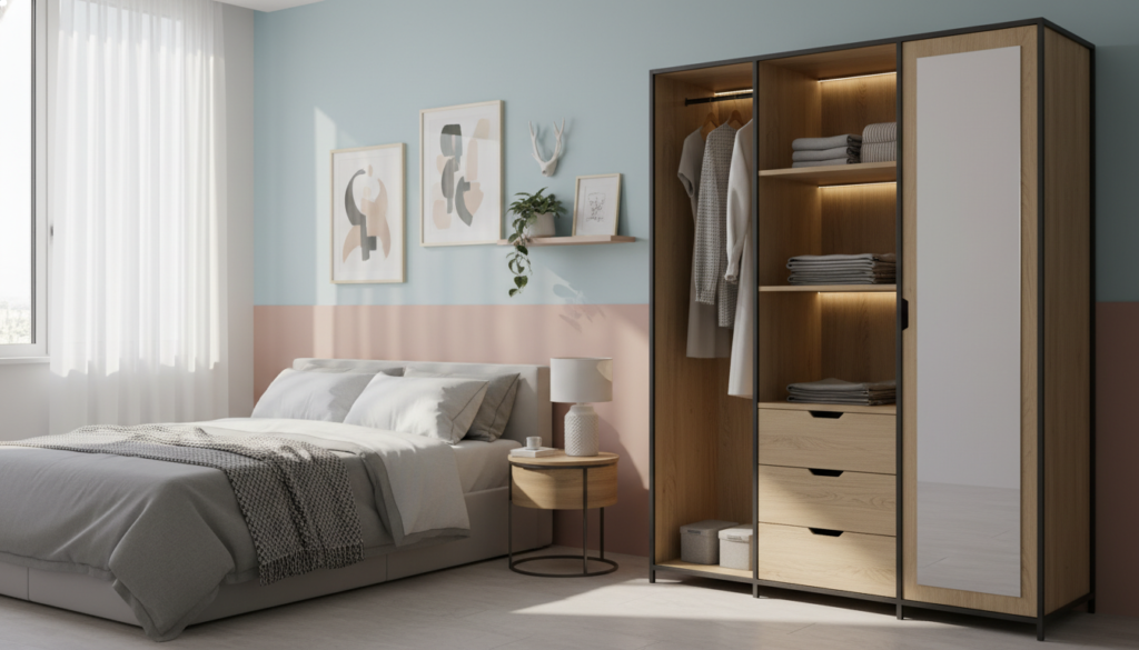 guarda-roupa compacto