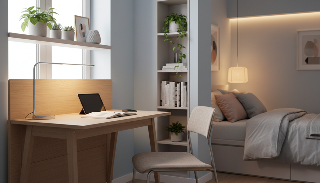 mesas e escrivaninhas compactas