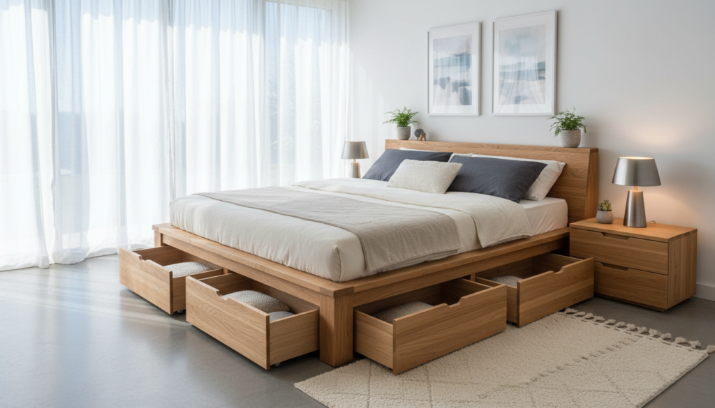 Camas com armazenamento