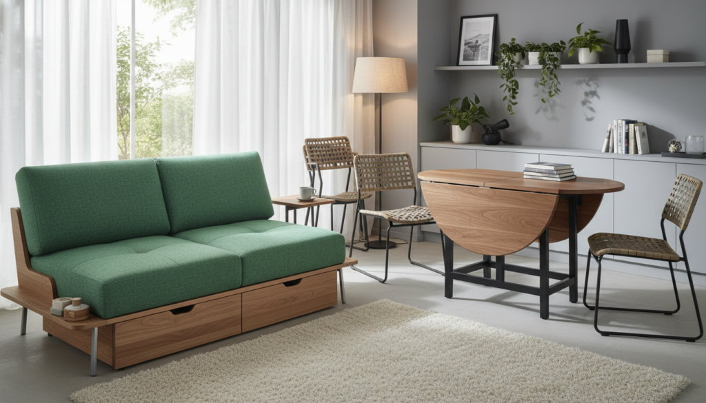 Móveis Multifuncionais e Dobráveis