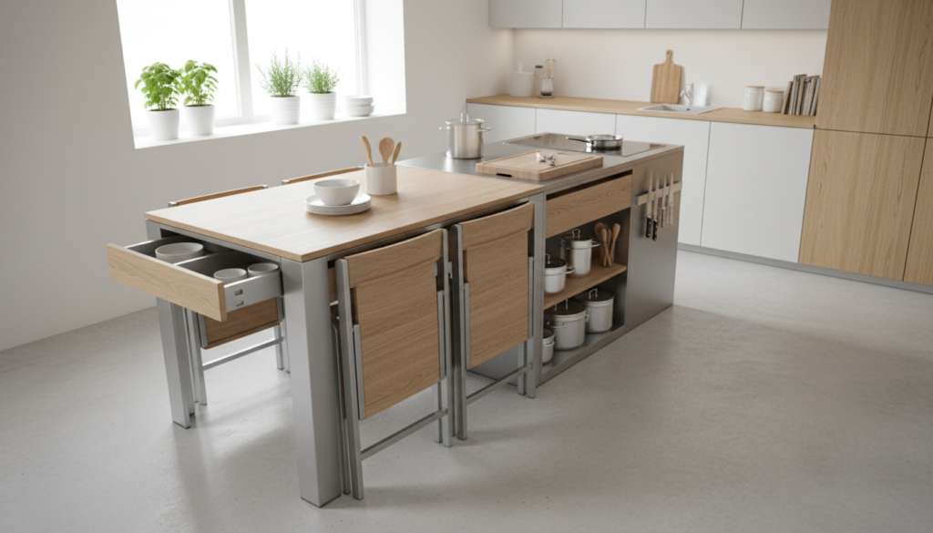 moveis multifuncionais na cozinha