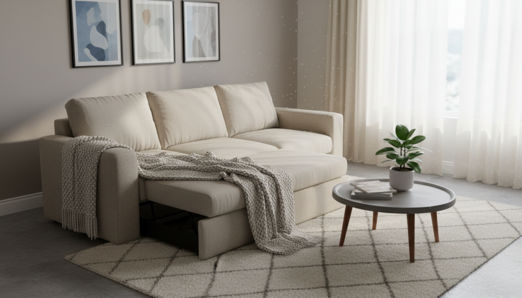 sofá cama multifuncional